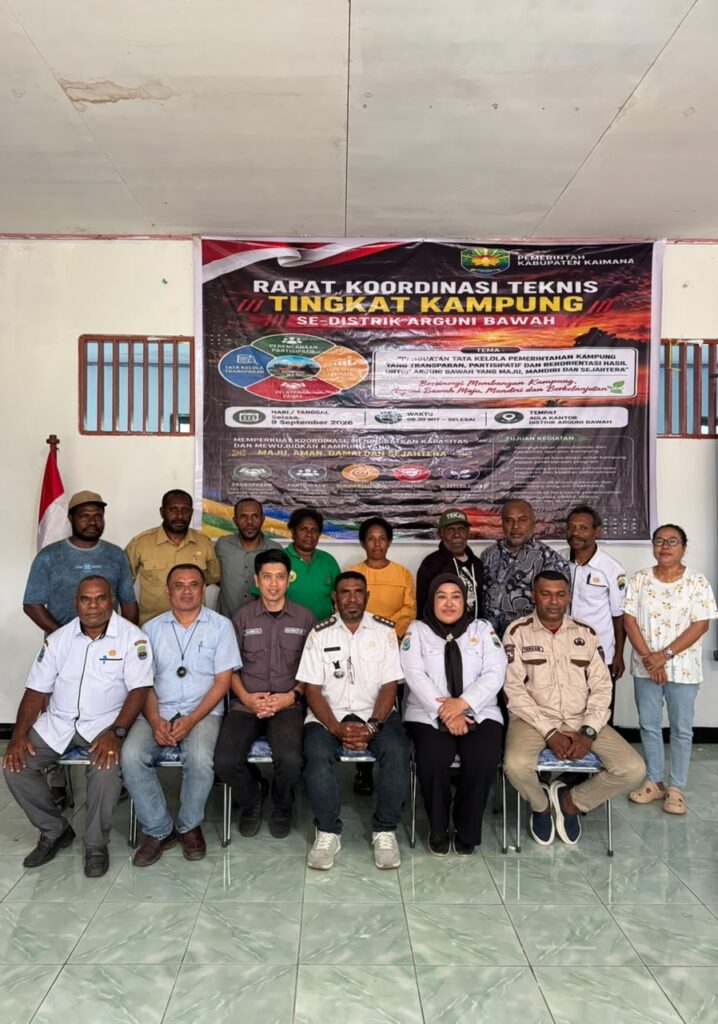 Inspektorat Kabupaten Kaimana Perkuat Tata Kelola Pemerintahan Kampung di Distrik Arguni Bawah